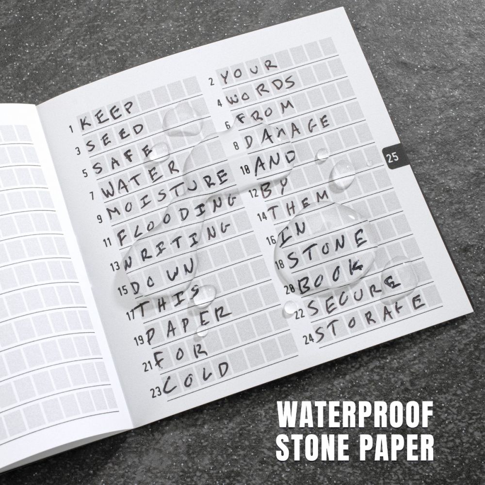 Secure Your Crypto - 2-Pack Seed Phrase Stonebook